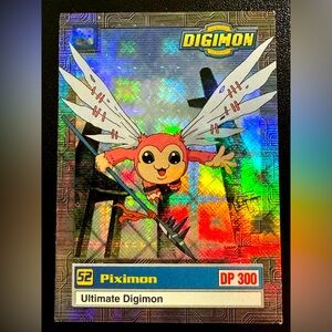 1999 Digimon Ultimate 6 Of 8 #52 Piximon Animated Series 1 Holo Foil